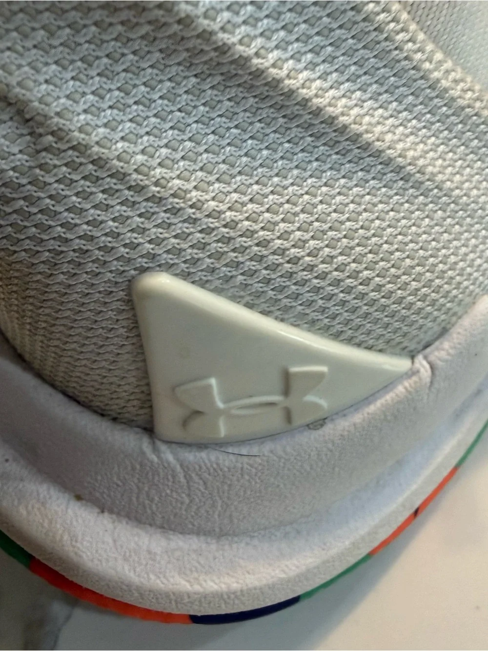 Under Armour Curry 5 Confetti US Men Size 8 Multi-White 3020657-109 basketball